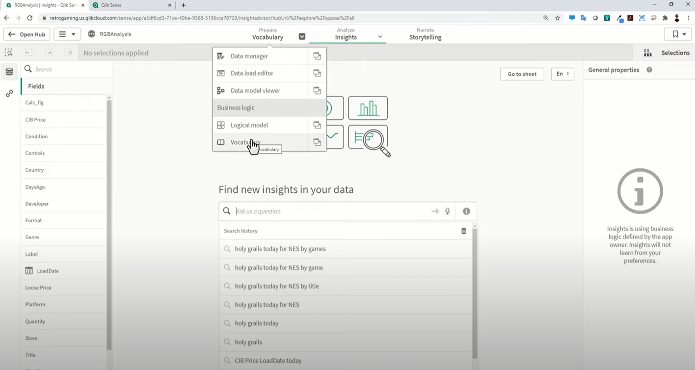 3. Augmented Analytics - Vocabulary - Video 2 minutul 7.16